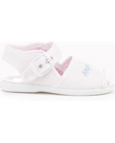 Sandálias de Menina e Menino ANGELITOS DE LONA 116 BRANCO BLANCO