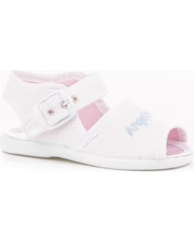 Sandálias de Menina e Menino ANGELITOS DE LONA 116 BRANCO BLANCO