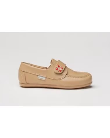 für Mädchen und Junge ANGELITOS 522 LEDER BOOTSSCHUH IN CAMEL