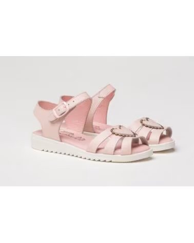 per Bambina SANDALO IN PELLE DA ANGELITOS 573 ROSA