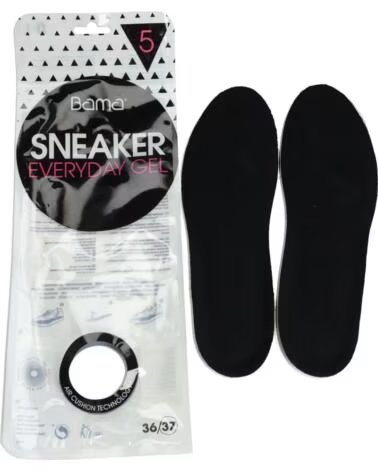 BAMA SNEAKER GEL EINLEGESOHLEN FÜR SNEAKERS SCHWARZ NEGRO