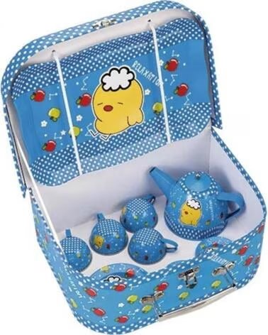 TOY PLANET KINDER-TEE-SET MIT KOFFER UND ENTEN-DESIGN MULTICOLOR