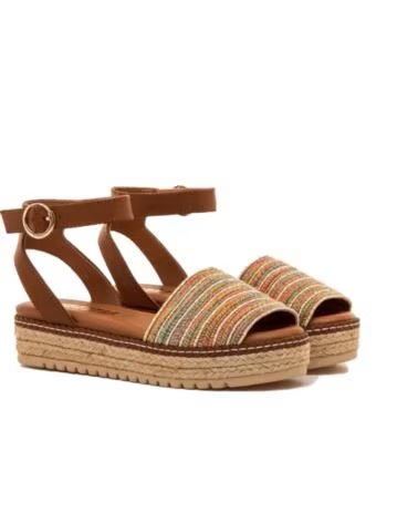 MTNG SANDALIAS MUSTANG AMELIE EN BEIGE PARA MUJER SPECIAL RAFFIA MULTICOLOR