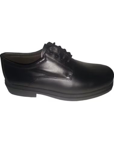 Man shoes SUAVE BY LEYLAND LEATHER SHOE IN BLACK NEGRO