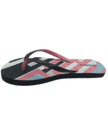 Chanclas de Mujer NICOBOCO DE ZAIRA ESTAMPADAS NEGRO
