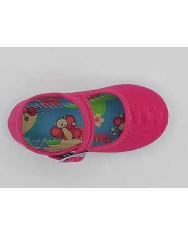 girl Trainers JAVER FUCHSIA CANVAS MARY JANES FOR GIRLS FUXIA