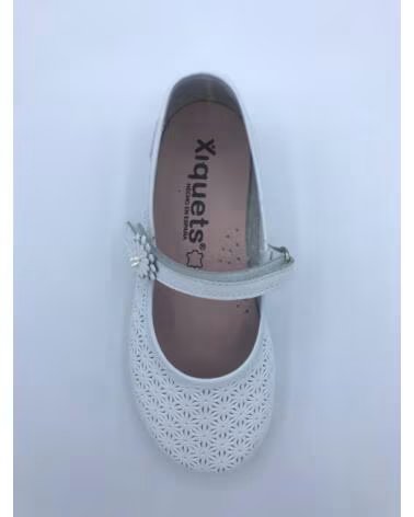 Sapatos de Menina XIQUETS MERCEDITAS EM PELE GRAVADA BLANCO