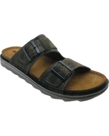 HERREN SANDALE INBLU BU000016 VERSTELLBARER PANTOLETTEN STIL MARRON