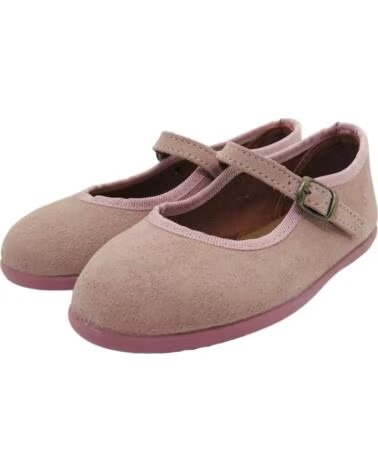 SAPATOS MENINA MARY JANE CHUCHES 9030-S RIB NUDE ROSA