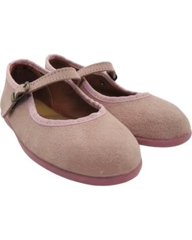 SAPATOS MENINA MARY JANE CHUCHES 9030-S RIB NUDE ROSA