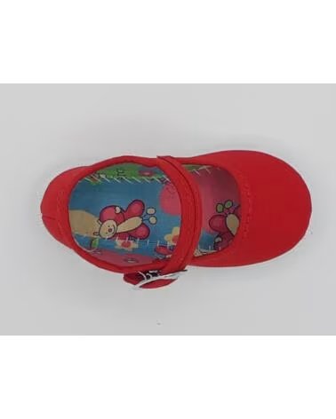 Esportes de Menina JAVER SAPATOS MERCEDITAS EM LONA COM FIVELA ROJO