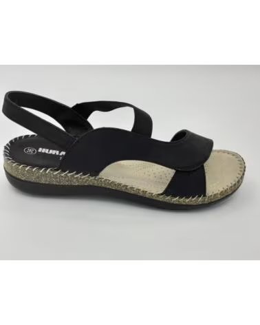 Sandálias de Mulher HURAN FEMININAS DESIGN ERGONÓMICO CONFORTO NEGRO