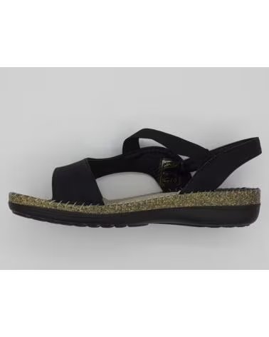 Sandálias de Mulher HURAN FEMININAS DESIGN ERGONÓMICO CONFORTO NEGRO