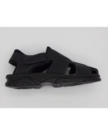 CALZADOMANIA SANDALIA CABALLERO PIEL NEGRO