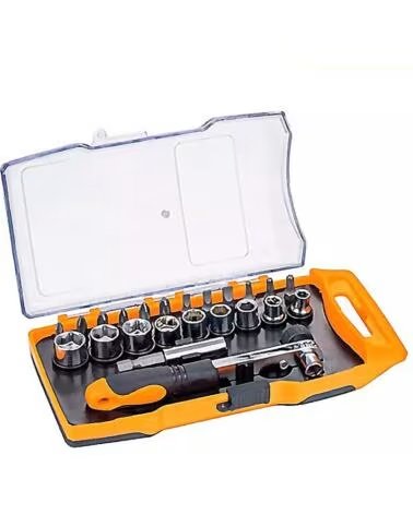 HOTECHE STECKSCHLÜSSEL UND SCHRAUBENDREHER SET 23 TEILE 191047 MULTICOLOR