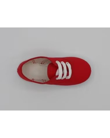 Deportivas de Niño CALZADOMANIA ZAPATILLA LONA CORDÓN ROJO