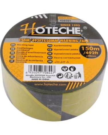 HOTECHE ZWEIFARBIGES WARNBAND 150M X 50MM MULTICOLOR