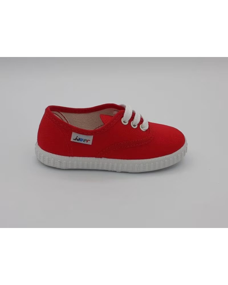 Deportivas de Niño CALZADOMANIA ZAPATILLA LONA CORDÓN ROJO