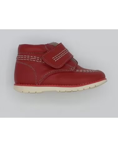 Zapatos de Niño BUBBLE BOBBLE BOTA BAJA INFANTIL EN PIEL ROJA ROJO