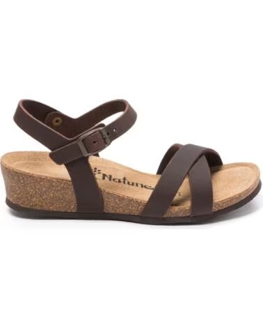 NATUNED SANDÁLIA CH11 EM PELE NEGRO