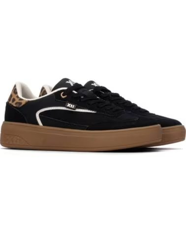 XTI 146278 SNEAKER MIT ANIMAL-PRINT-DETAIL NEGRO