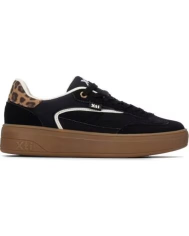 XTI 146278 SNEAKER MIT ANIMAL-PRINT-DETAIL NEGRO