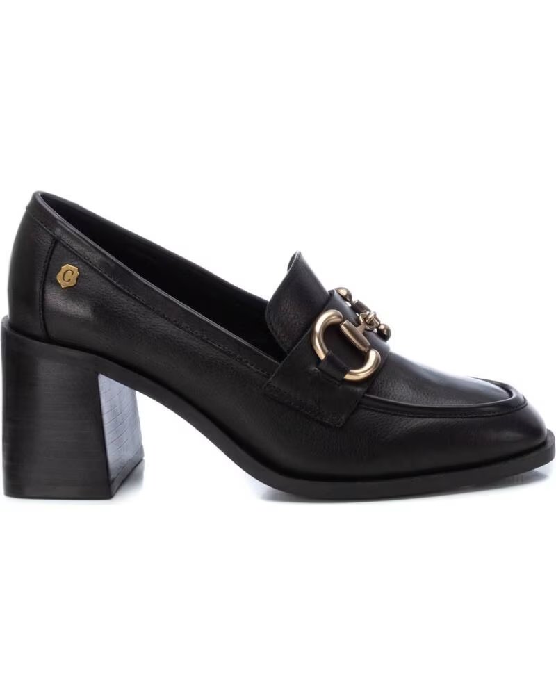 CARMELA 161127 SLIPPER AUS SCHWARZEM LEDER NEGRO
