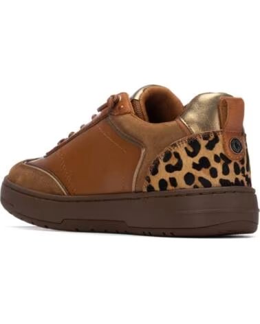 CARMELA 162504 SNEAKER IN CAMEL MIT ANIMAL-PRINT-DETAILS