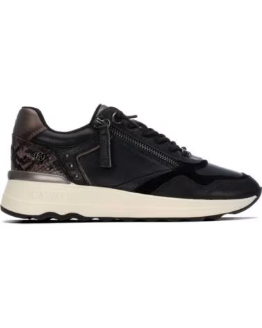 CARMELA 164221 LÄSSIGE SNEAKER AUS SCHWARZEM LEDER NEGRO