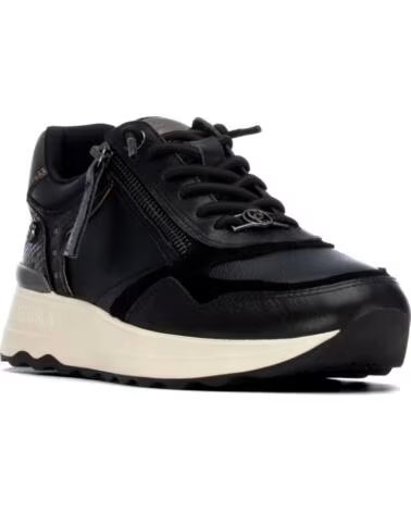 CARMELA 164221 LÄSSIGE SNEAKER AUS SCHWARZEM LEDER NEGRO