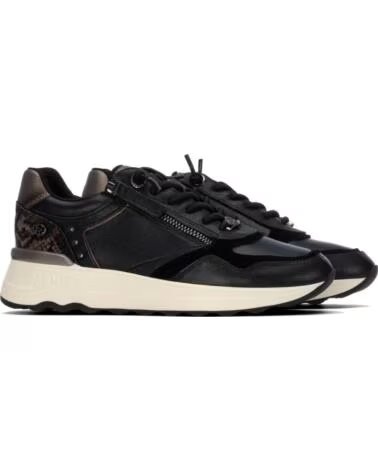CARMELA 164221 LÄSSIGE SNEAKER AUS SCHWARZEM LEDER NEGRO