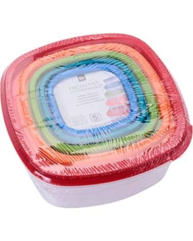 EXCELLENT JUEGO DE CONTENEDORES DE COCINA MULTITAMAÑO MULTICOLOR