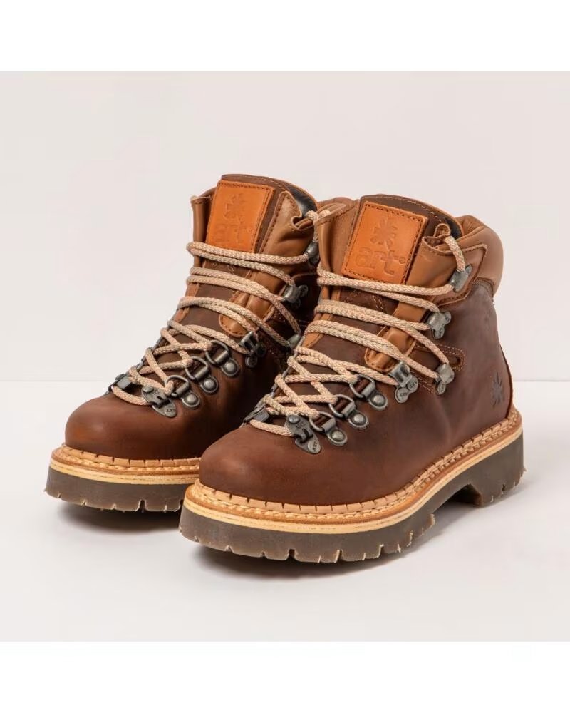 UNISEX STIEFEL ART COMPANY AIR ALPINE 0903 SCHNÜRUNG BRAUN MARRN