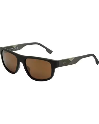 LACOSTE Gafas de Sol Hombre Rectangulares de Policarbonato L6042S VERDE KAKI