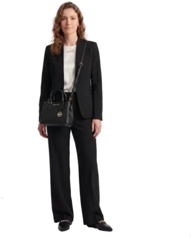 MICHAEL KORS BOLSO SATCHEL CAMILLE 30T0GCAS1L DE PIEL NEGRO
