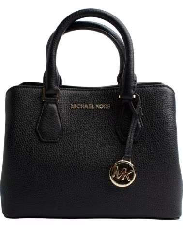 MICHAEL KORS BOLSO SATCHEL CAMILLE 30T0GCAS1L DE PIEL NEGRO