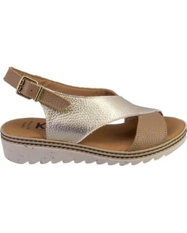 KAMINA 9054 SANDALIAS DE MUJER PIEL PLATINO