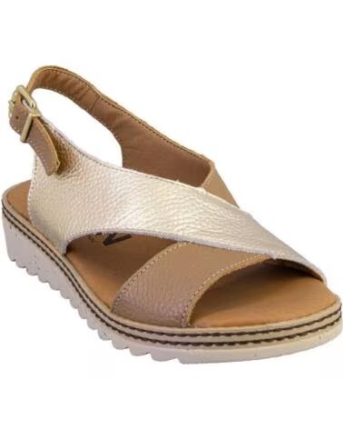 KAMINA 9054 SANDALIAS DE MUJER PIEL PLATINO