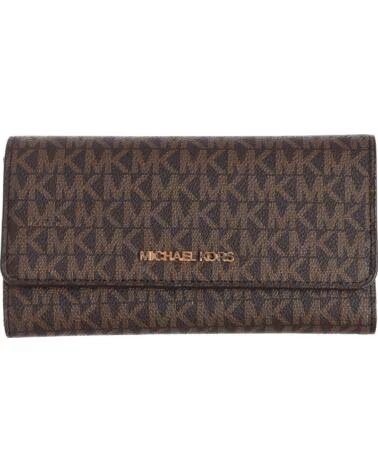 MICHAEL KORS PORTEFEUILLE FEMME JET SET 35F8GTVF3B GRAND MARRóN