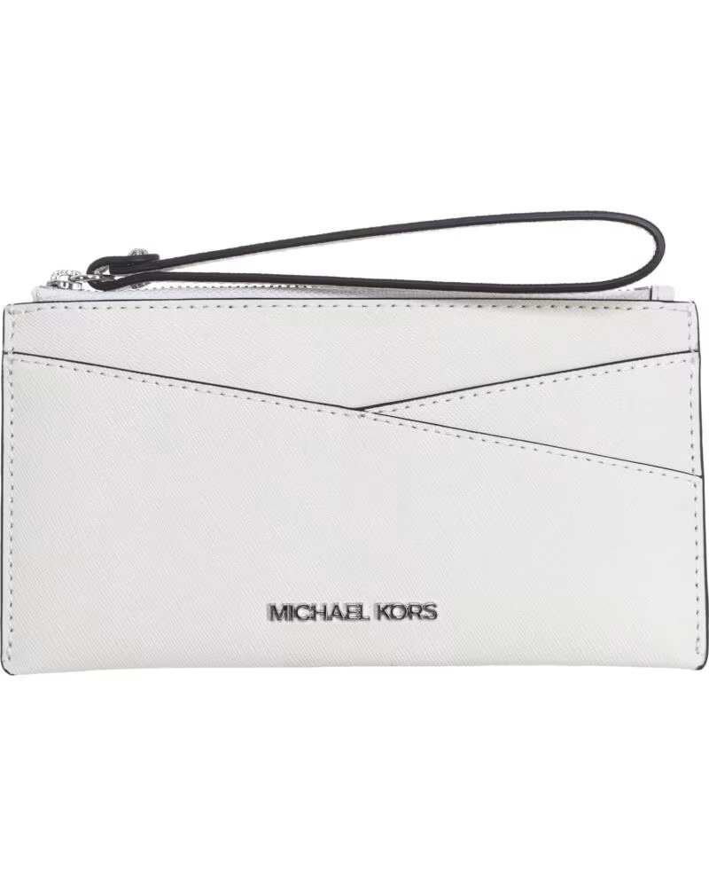 MICHAEL KORS PORTE-MONNAIE JET SET TRAVEL CUIR SAFFIANO 35H1STVW2L BLANCO