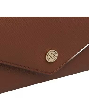 MICHAEL KORS Cartera Mujer Piel Tipo Sobre Jet Set Travel Grande 35F3GTVE7L MARRóN CLARO