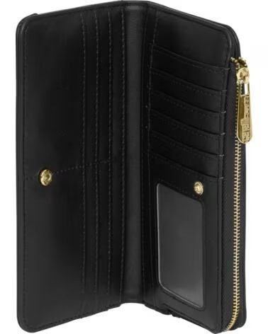 CAVALLI CLASS GRANDE PORTAFOGLIO DA DONNA CON PORTAMONETE CCSW0192 NEGRO