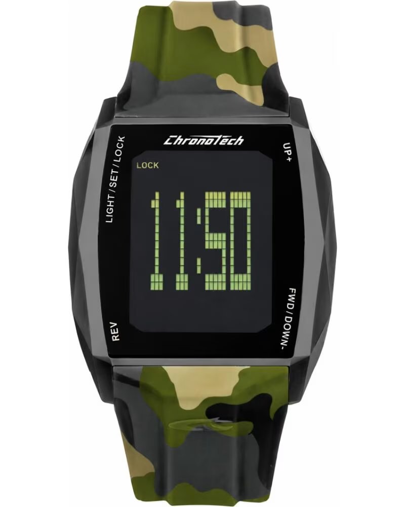 MONTRE CHRONOTECH RW0022 NUMÉRIQUE CAMOUFLAGE VERDE