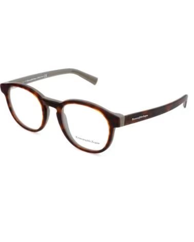 ERMENEGILDO ZEGNA ÓCULOS ERMENEGILDO ZEGNA EZ5104 RETANGULARES TARTARUGA