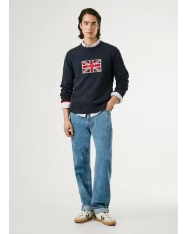 PEPE JEANS JERSEY PM7000018-594 EN AZUL PARA HOMBRE 594DULWICH BLUE