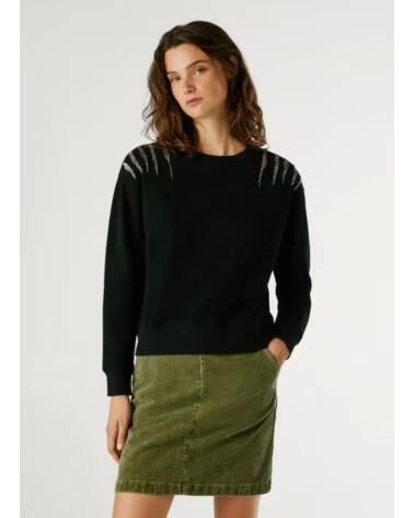 PEPE JEANS Sudadera Barny en negro para mujer 999-NEGRO