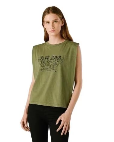 PEPE JEANS DÉBARDEUR BERTHA 765-KAKI PL5000023 VERDE