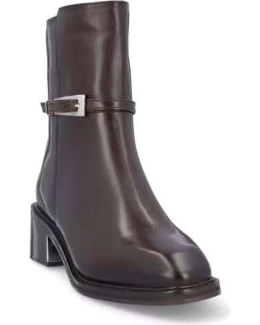 CARAMELO BOTINES DE MUJER CAR669-18 PIEL MARRÓN MARRONPIEL MARRON