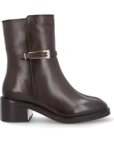 CARAMELO BOTINES DE MUJER CAR669-18 PIEL MARRÓN MARRONPIEL MARRON