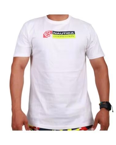 NAUTICA COMPETITION MAGLIETTA BASIC BIANCA